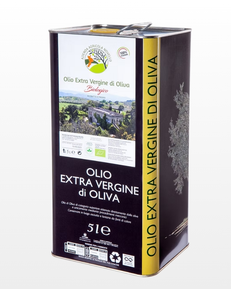 5 Litri - Olio Extra Vergine di Oliva Biologico